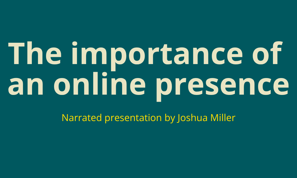 Importance of an online presence