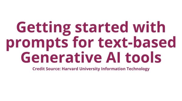 Harvard U Getting started with AI prompts landscape tile