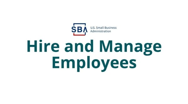Hire and Manage employees SBA landscape tile
