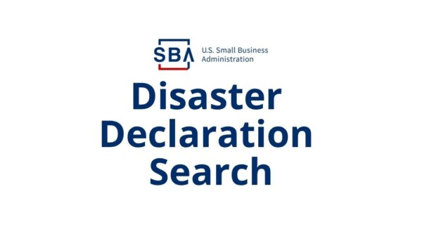 SBA disaster declaration search horiz tile