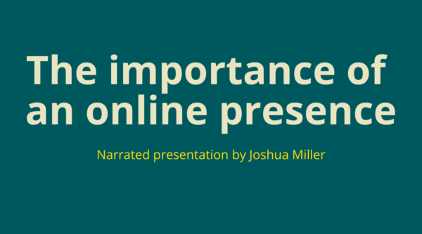 Importance of an online presence
