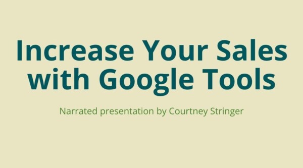 Increase sales with Google tools horiz tile