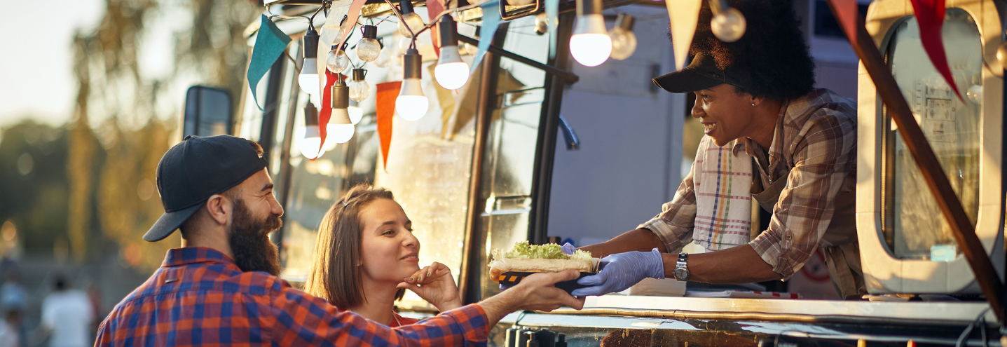 Food truck patrons