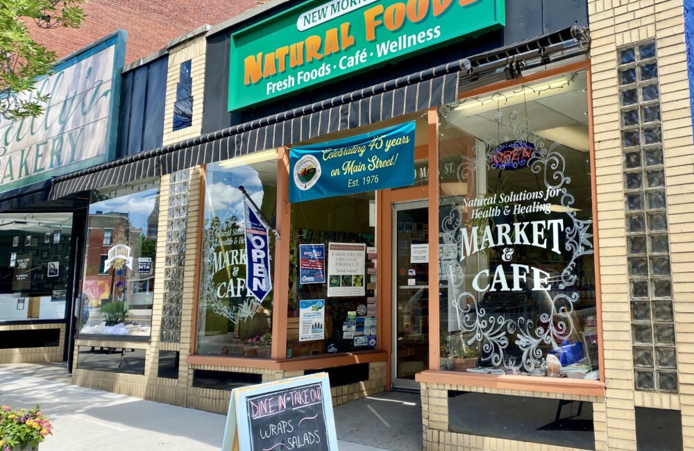 Natural Foods store housed in a historic retail space.
