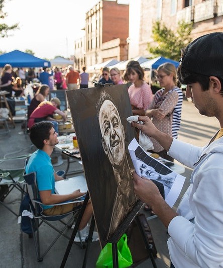 Art event in Sheridan, Wyoming.