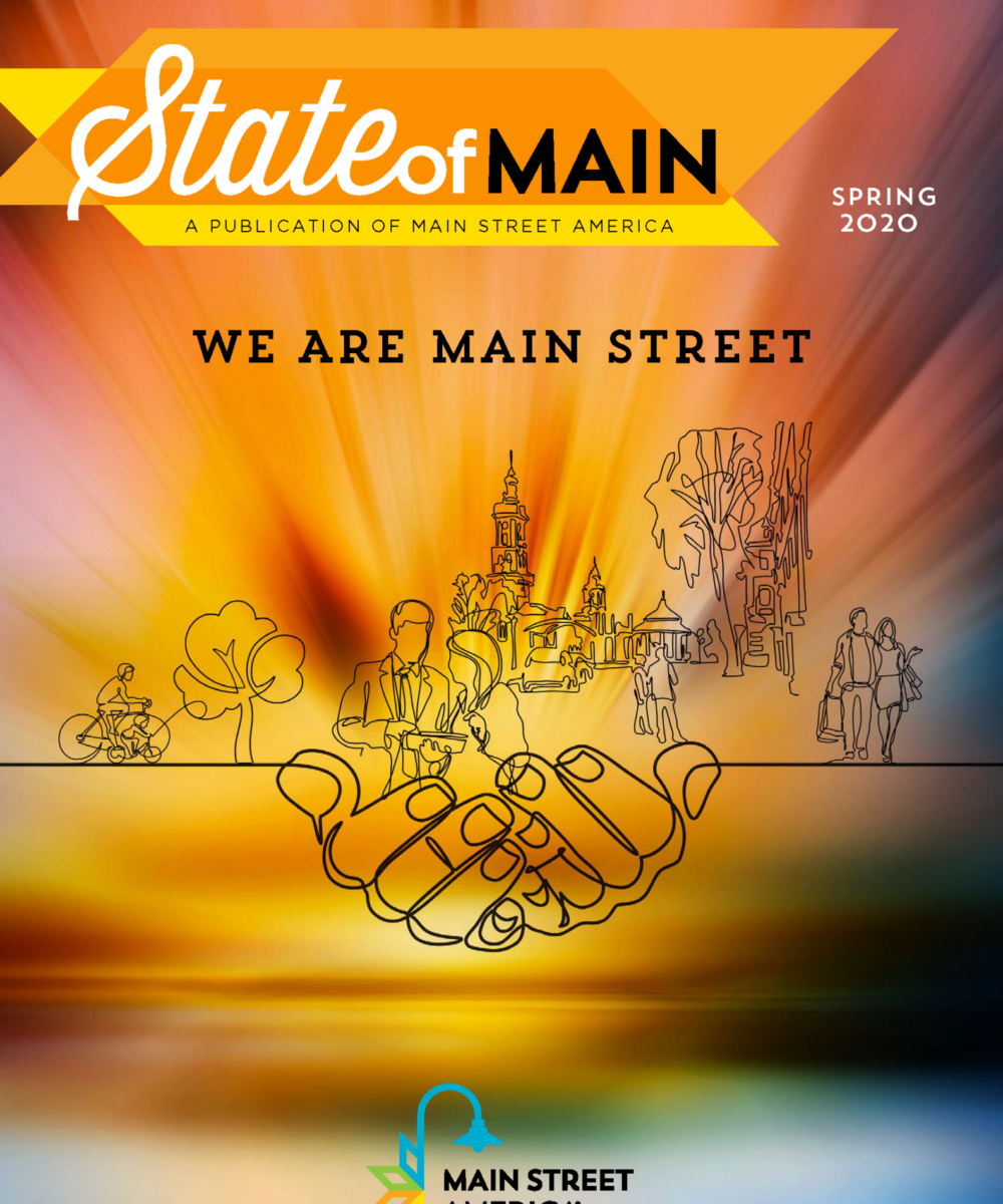 2020 State of Main cover reading "We Are Main Street"