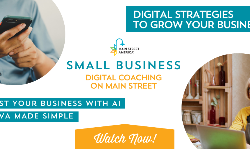 Coaching digital para pequeñas empresas en Main Street: Canva simplificado