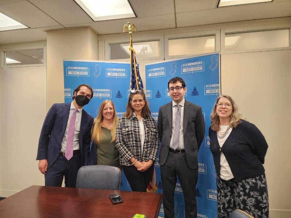 New Jersey coordinating staff meet with congressional staff on Hill Day