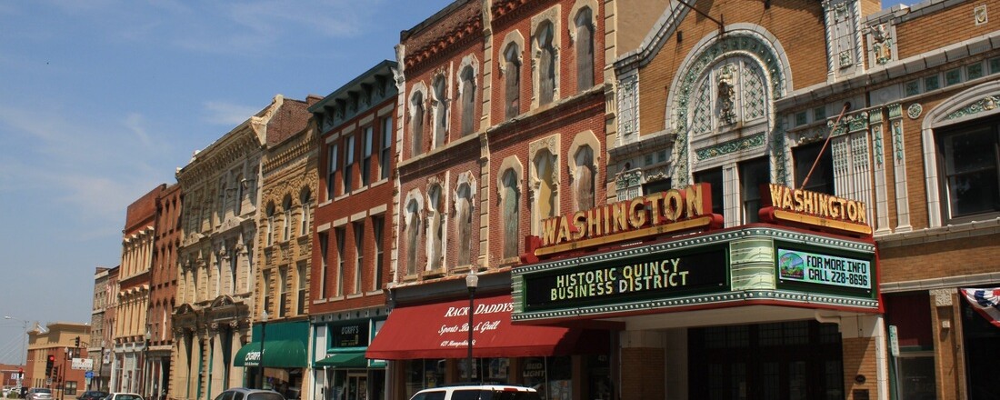 Historic theater in Quincy, Illinois