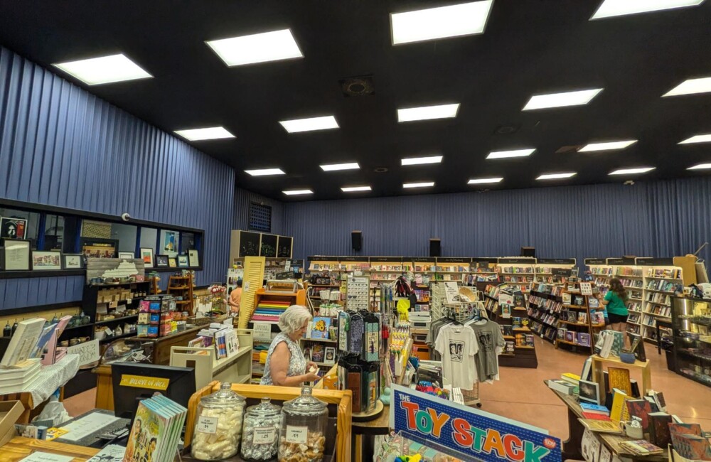 Interior of bookstore