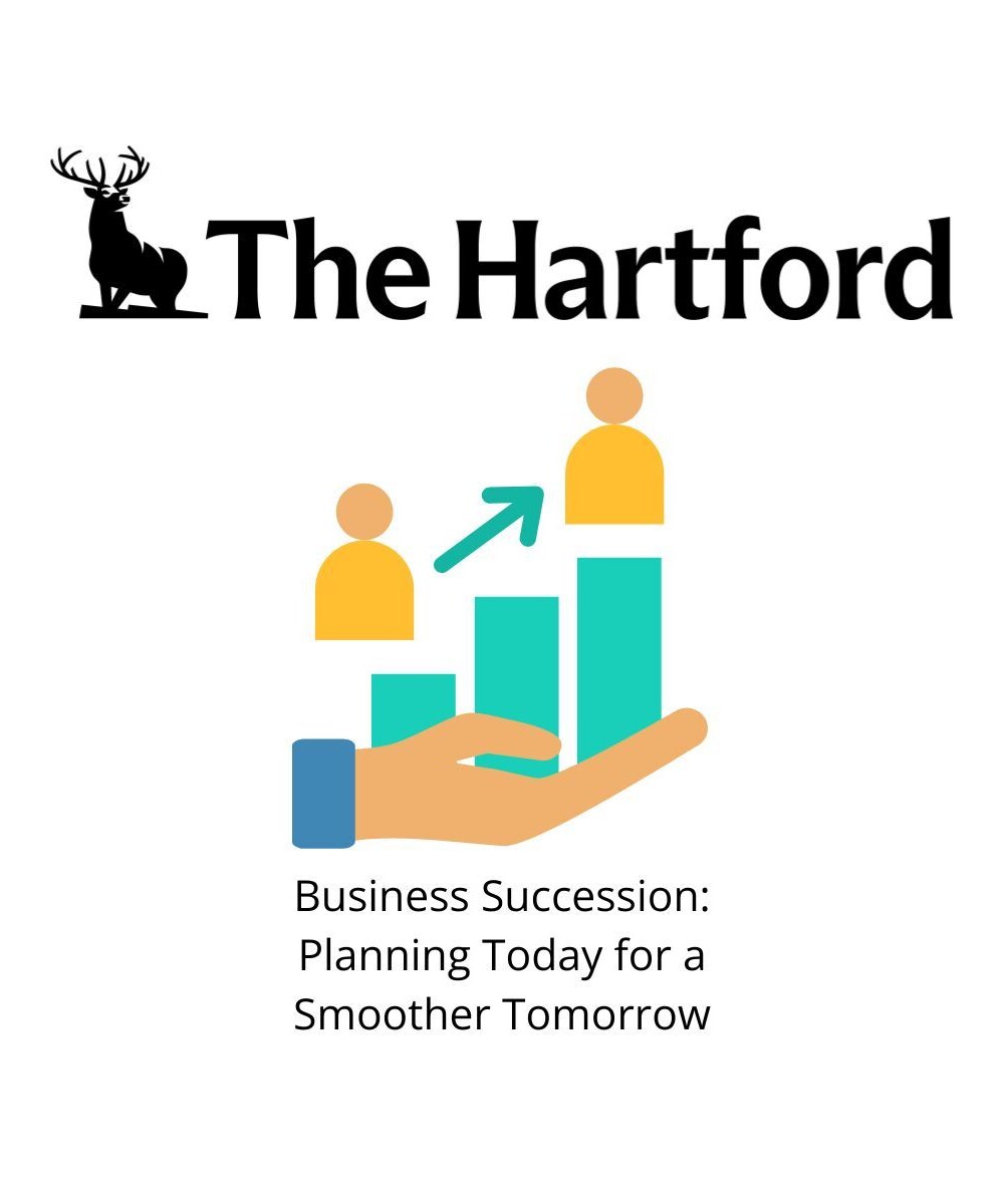 The Hartford logo with a succession icon