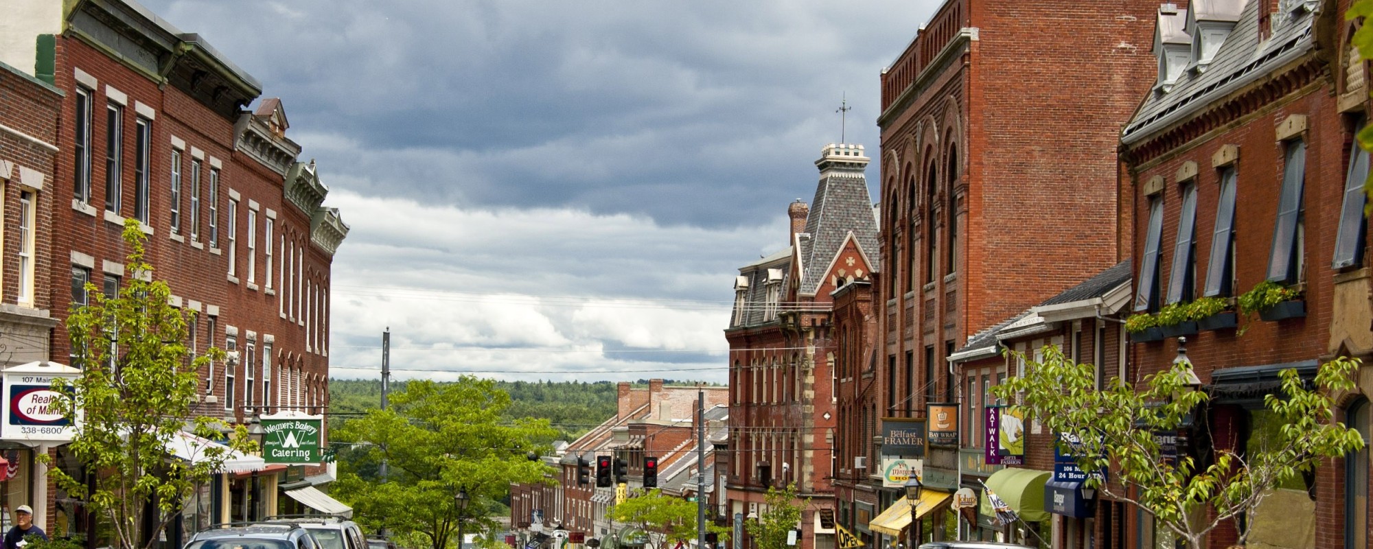Main Street in Belfast, Maine