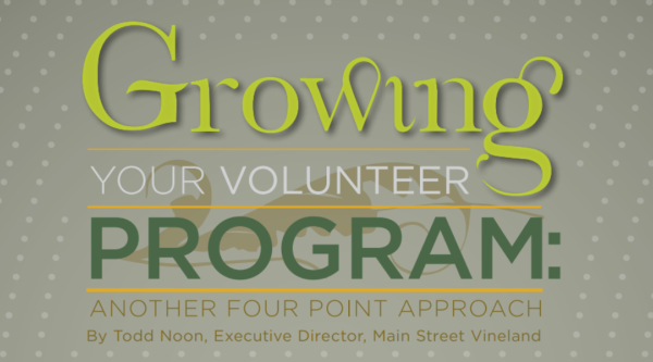 Growing your volunteer program: another four point approach